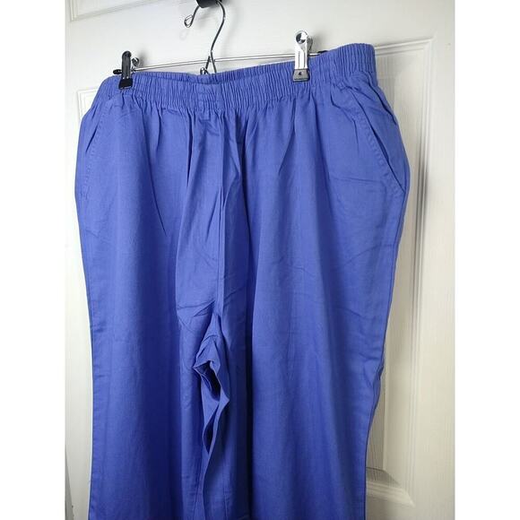 $ Only Necessities Women 20T Periwinkle Elastic waist Pullon Pocket Pants - Picture 2 of 10